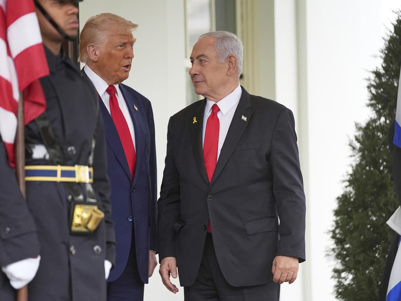 Donald Trump a izraelský premiér Benjamin Netanjahu