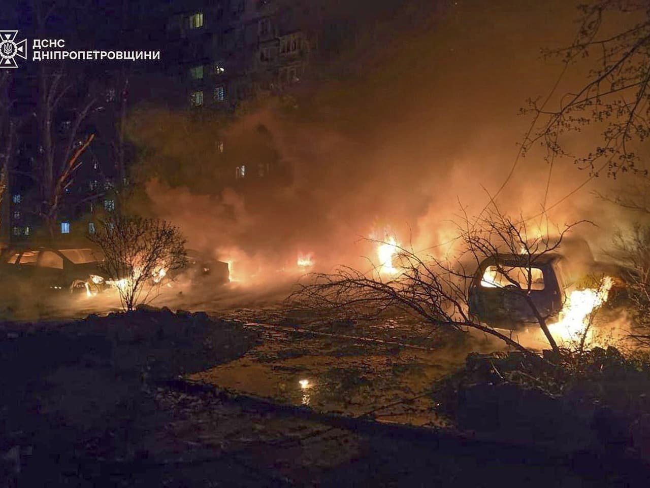 Ruský útok v Dnipre