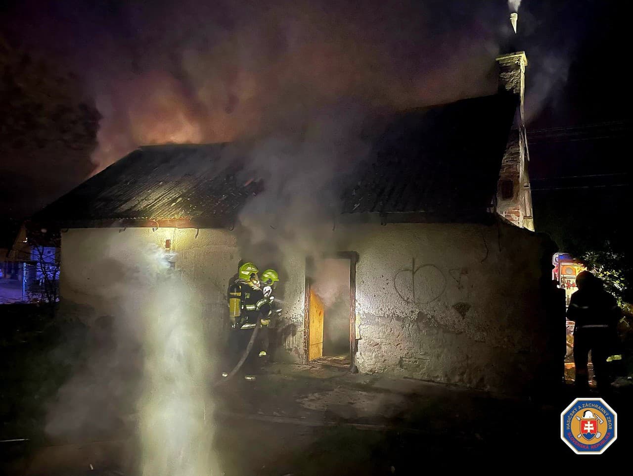 požiar rodinného domu v obci Vrakúň