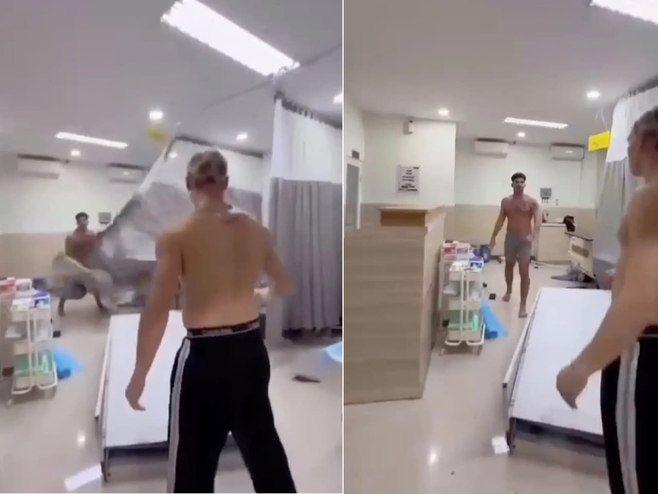 Nadrogovaný Američan vyvádzal v nemocnici.