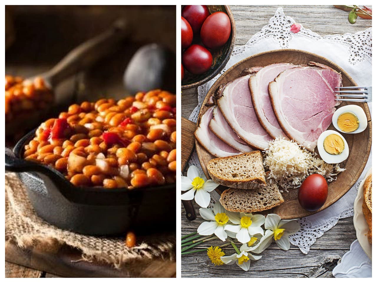 Kým Ježiš mal konzumovať fazuľu, Slováci si radi na Veľkú noc doprajú radšej plátky údeného mäsa.