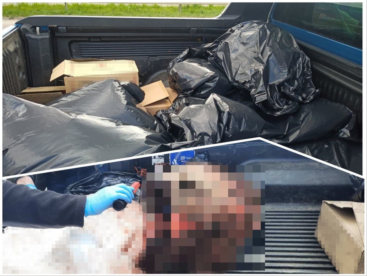 Zábery zo zásahu na diaľnici do Žiliny zverejnila polícia vlani v lete