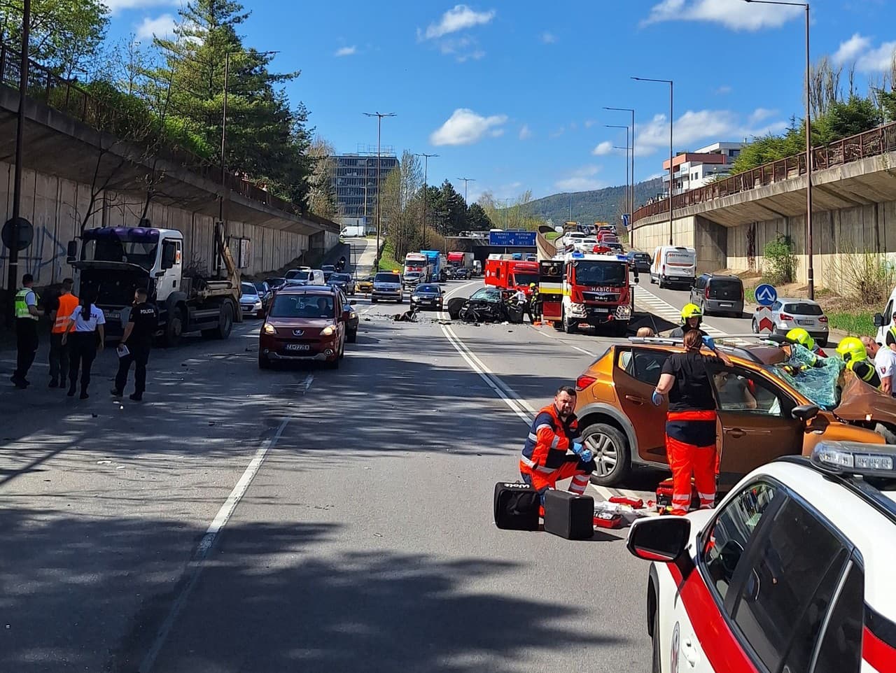 Dopravná nehoda v Žiline
