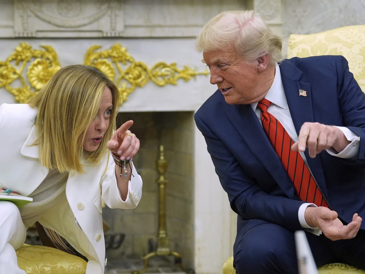 Giorgia Meloniová a Donald Trump si dobre rozumejú.