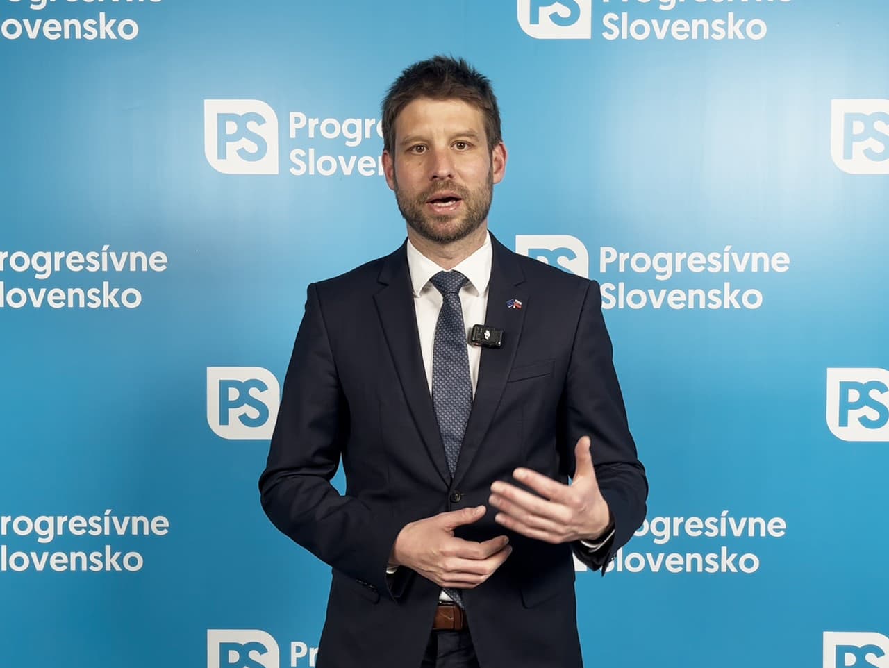 predseda opozičného hnutia PS Michal Šimečka