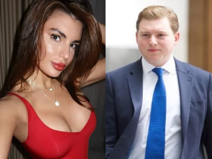 Bývalá Miss Čiernej Hory Anđela Vukadinovićová s priateľom Georgeom Cottrellom. Obaja boli zadržaní po nahlásení domáceho násilia. 