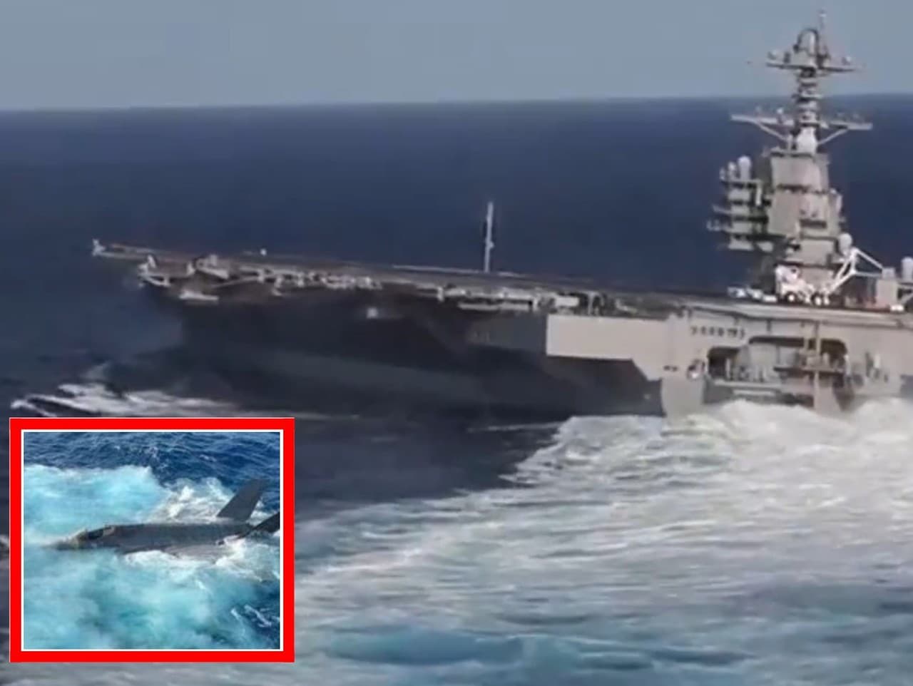 Americká stíhačka skončila padla cez palubu do mora po tom, ako USS Truman musel podniknúť uhýbací manéver