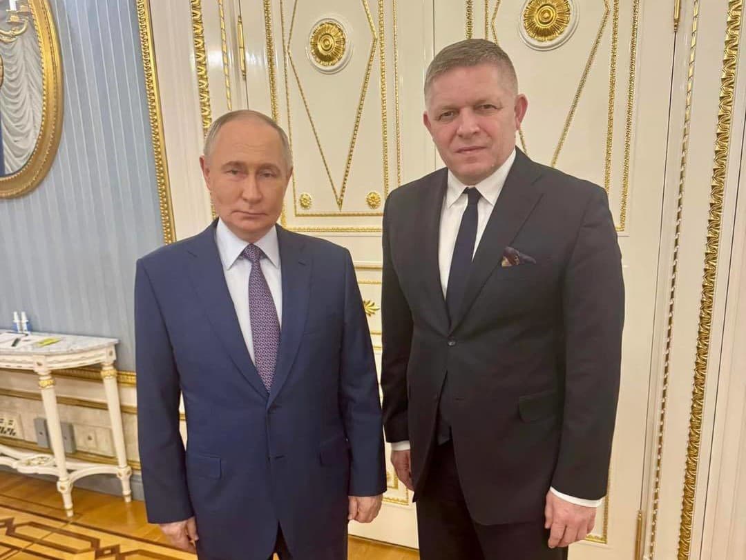 Vladimir Putin a Robert Fico
