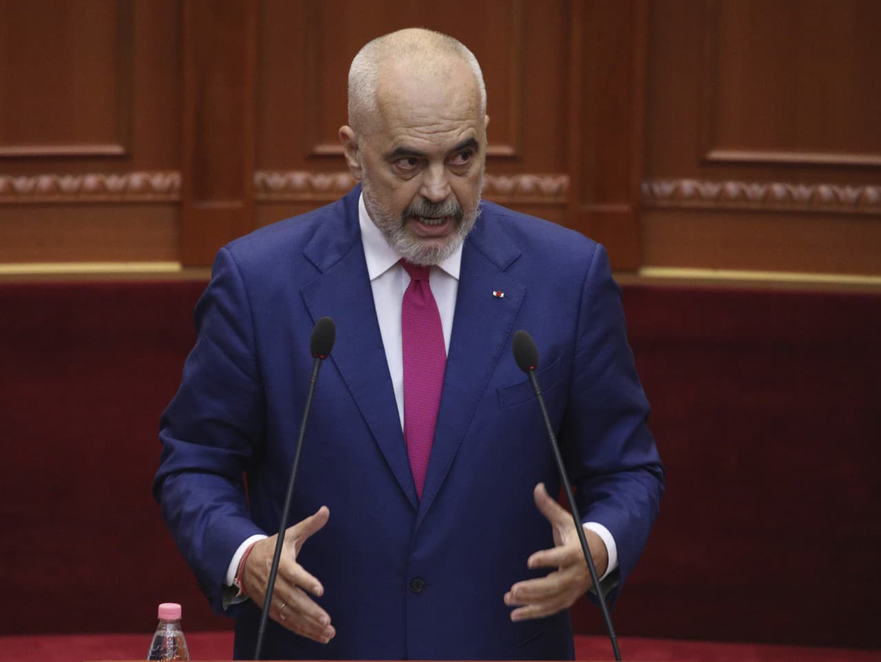 Premiér Albánska Edi Rama.