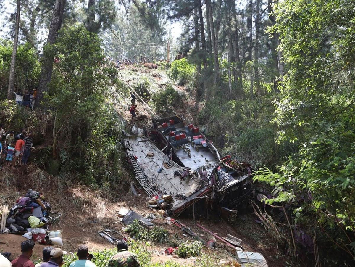 Nehoda autobusu na Srí Lanke