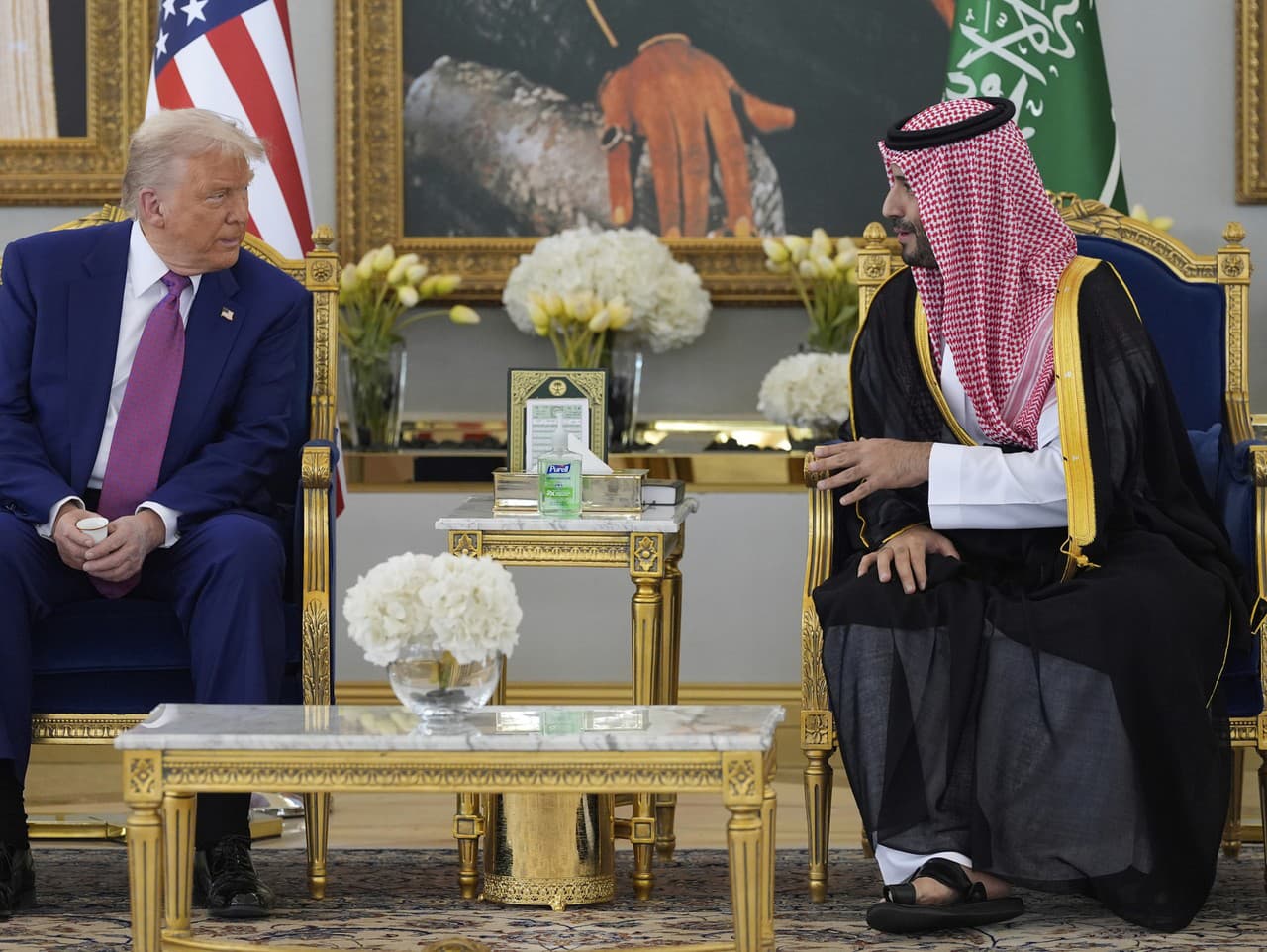 Donald Trump a Muhammad bin Salmán