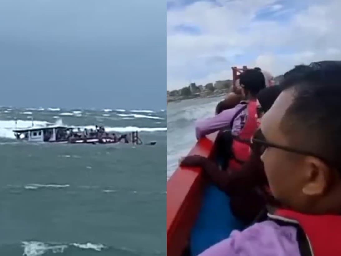 Prevrátenie lode Tiga Putra v Indonézii pri ostrove Tikus (Bengkulu, Západná Sumatra)