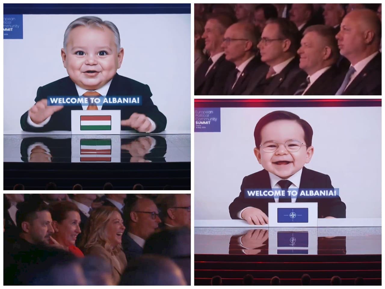 Na plátne premietali divotvorné podobizne európskych politikov.