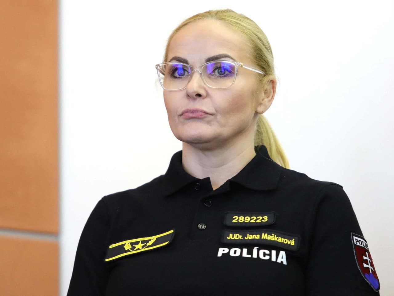 Prezidentka Policajného zboru SR Jana Maškarová
