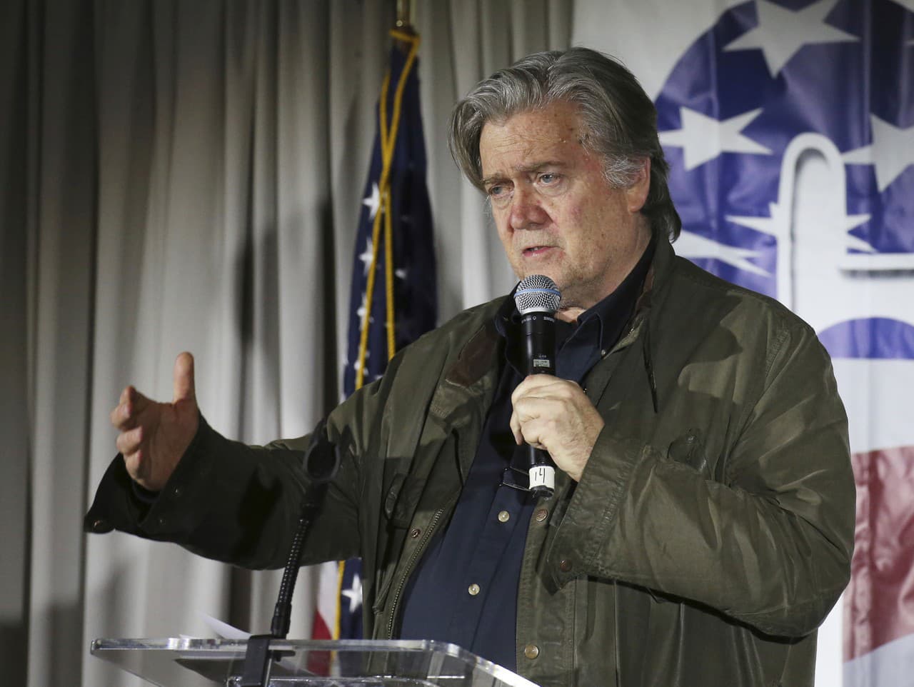 Bývalý stratég Bieleho domu a niekdajší šéf predvolebnej kampane amerického prezidenta Donalda Trumpa, Steve Bannon. 