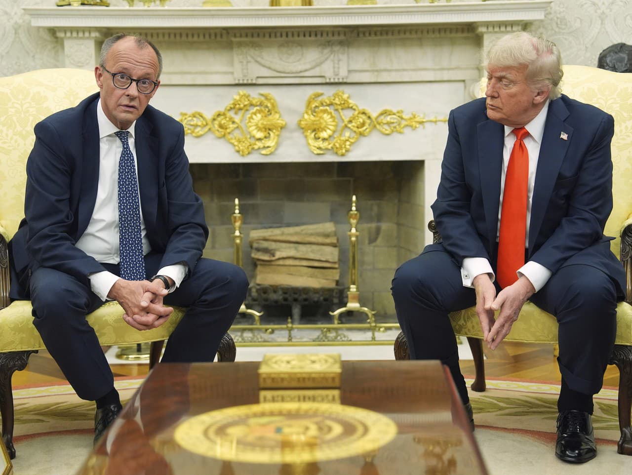 Rokovanie prezidenta USA Donalda Trumpa a nemeckého kancelára Friedricha Merza v Bielom dome vo Washingotone