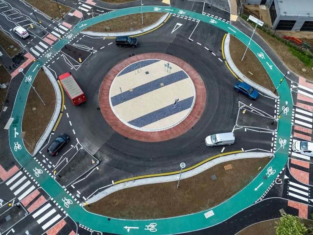 Nový model kruhového objazdu v britskom meste Hemel Hampstead