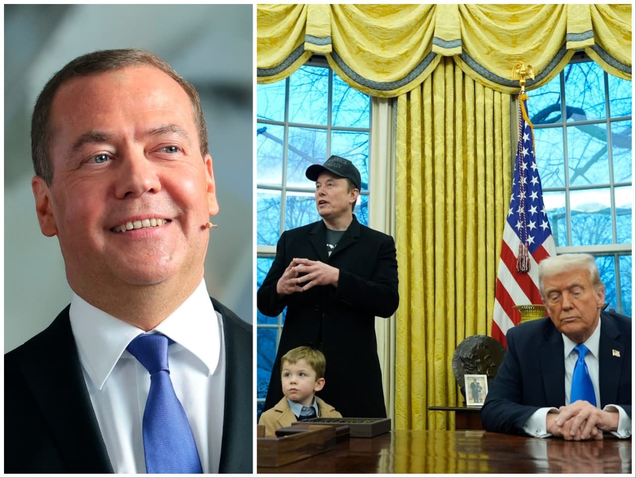 Na spor Donalda Trumpa a Elona Muska zareagoval aj ruský exprezident Dmitrij Medvedev