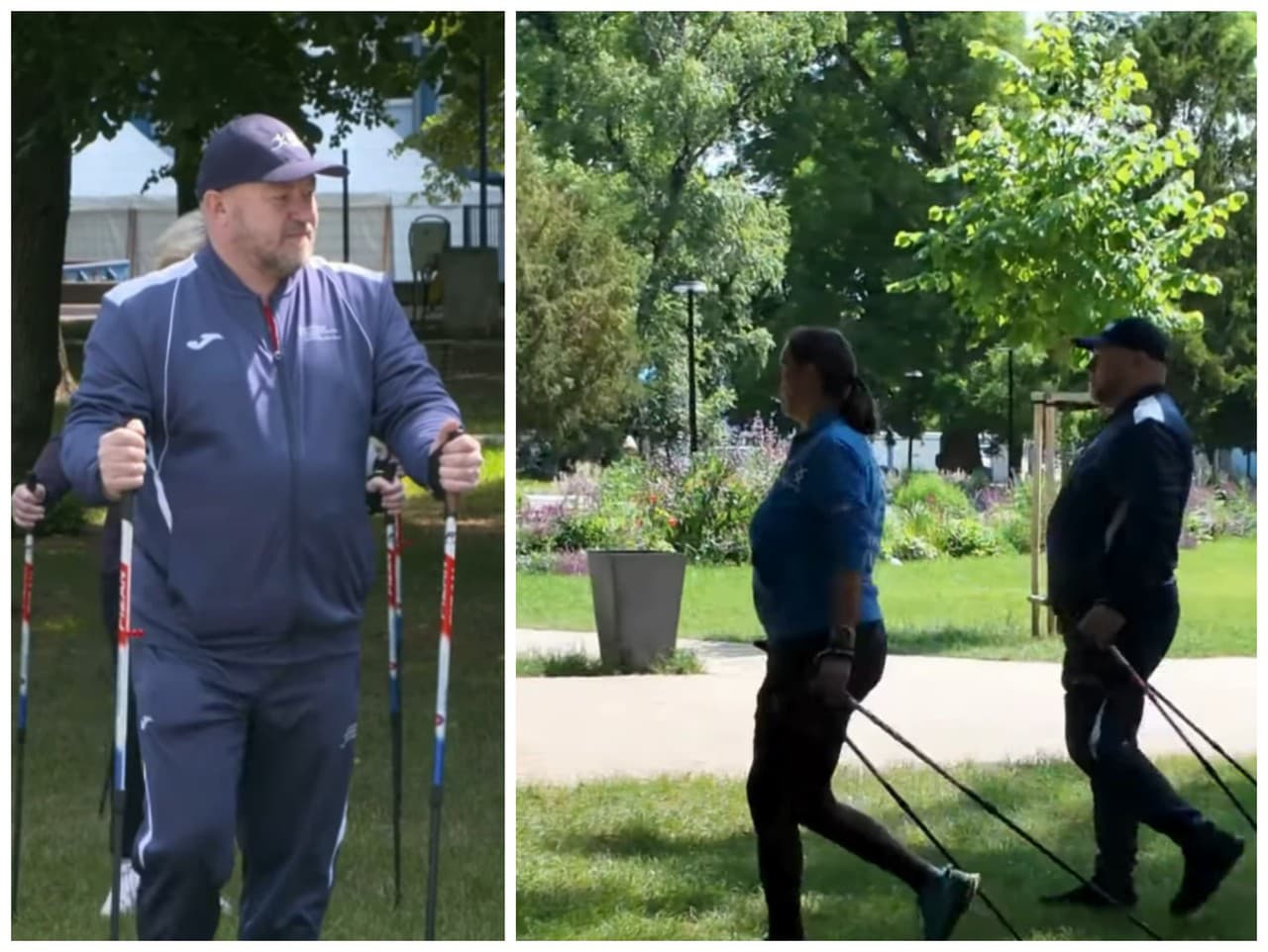 Minister Huliak to v Nitre roztočil s nordic walking palicami.