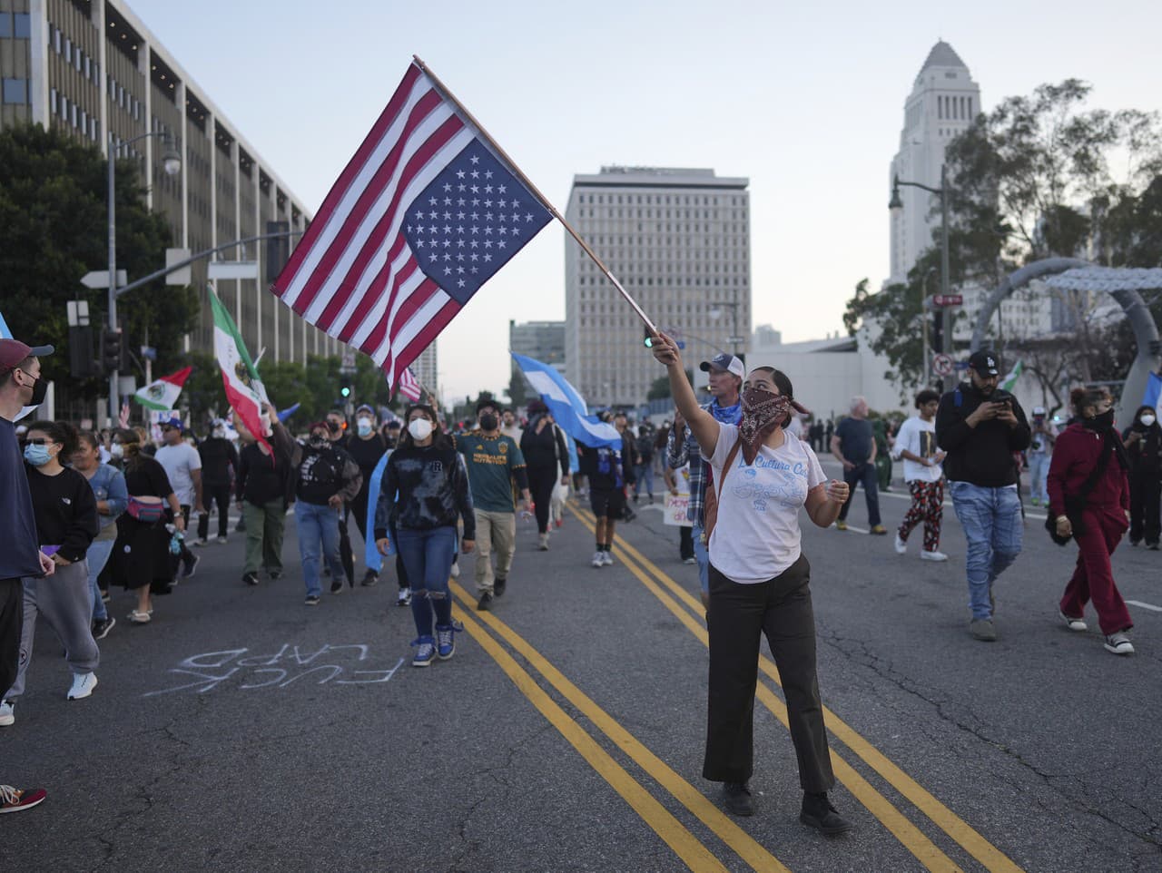 Protesty v Los Angeles neprestávajú