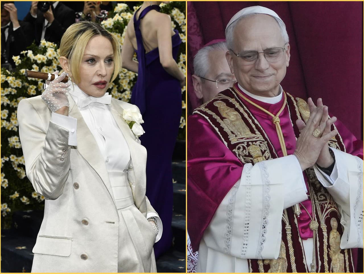 Madonna a pápež Lev XiV. sú príbuzní.