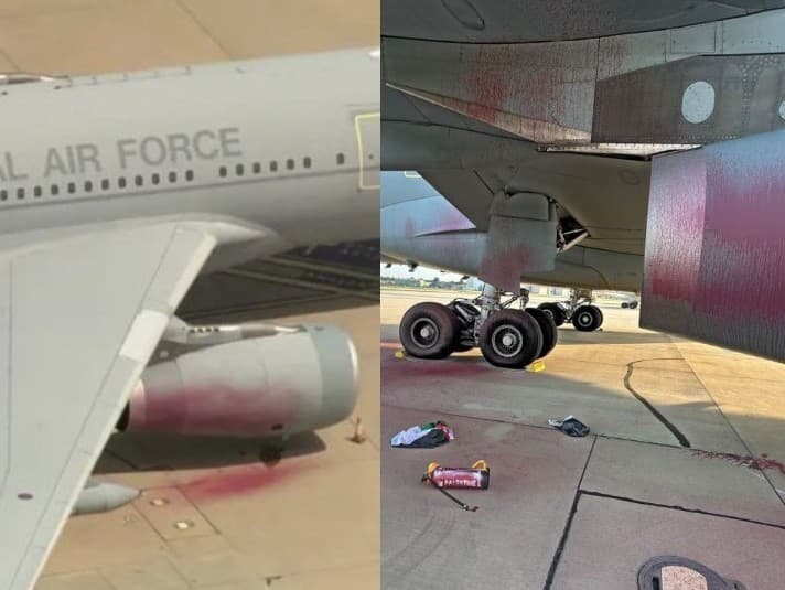 Propalestínski aktivisti prenikli na britskú vojenskú základňu RAF Brize Norton a chceli sabotovať lietadlá Airbus Voyager. 