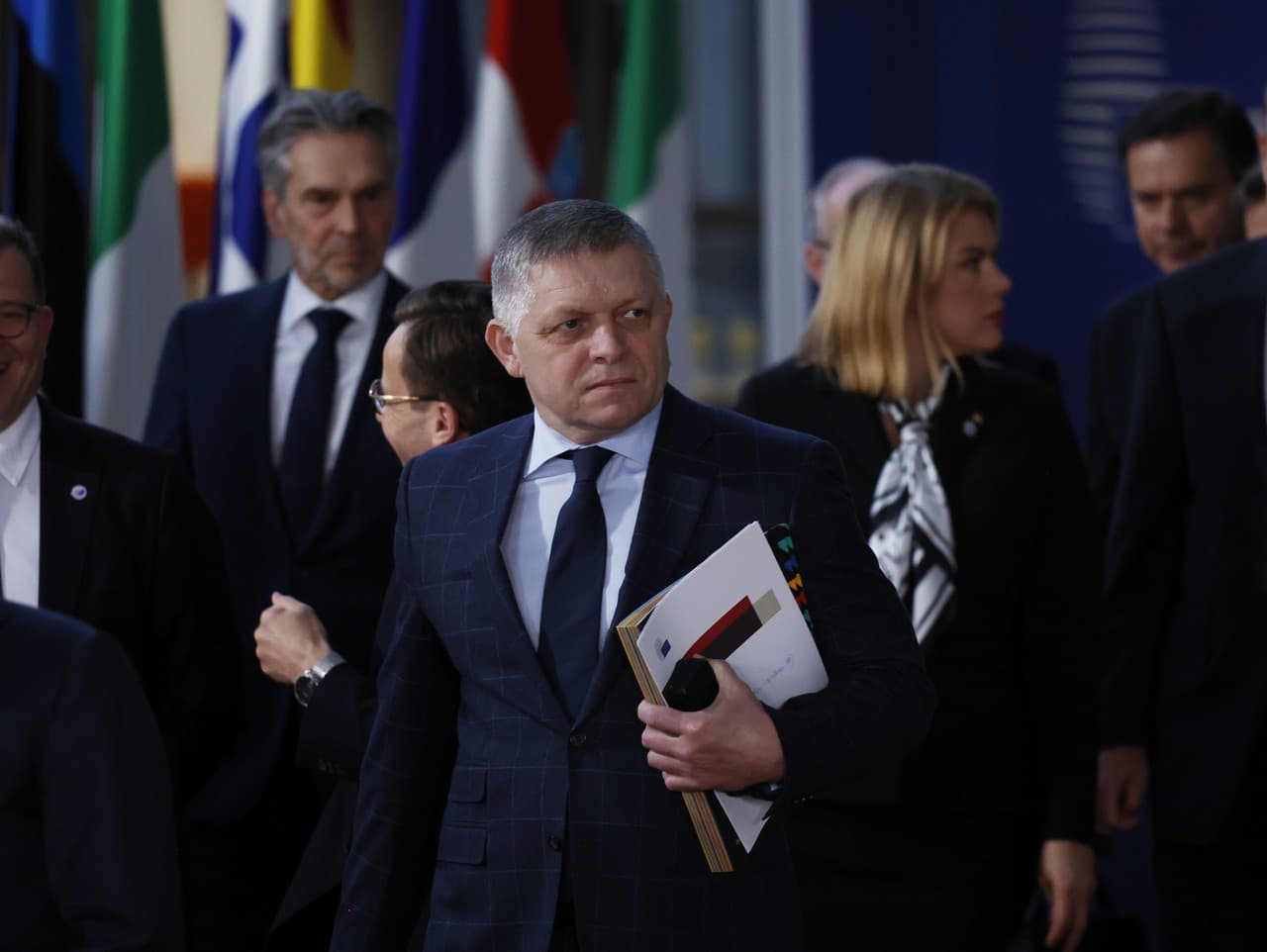 Robert Fico na summite EÚ