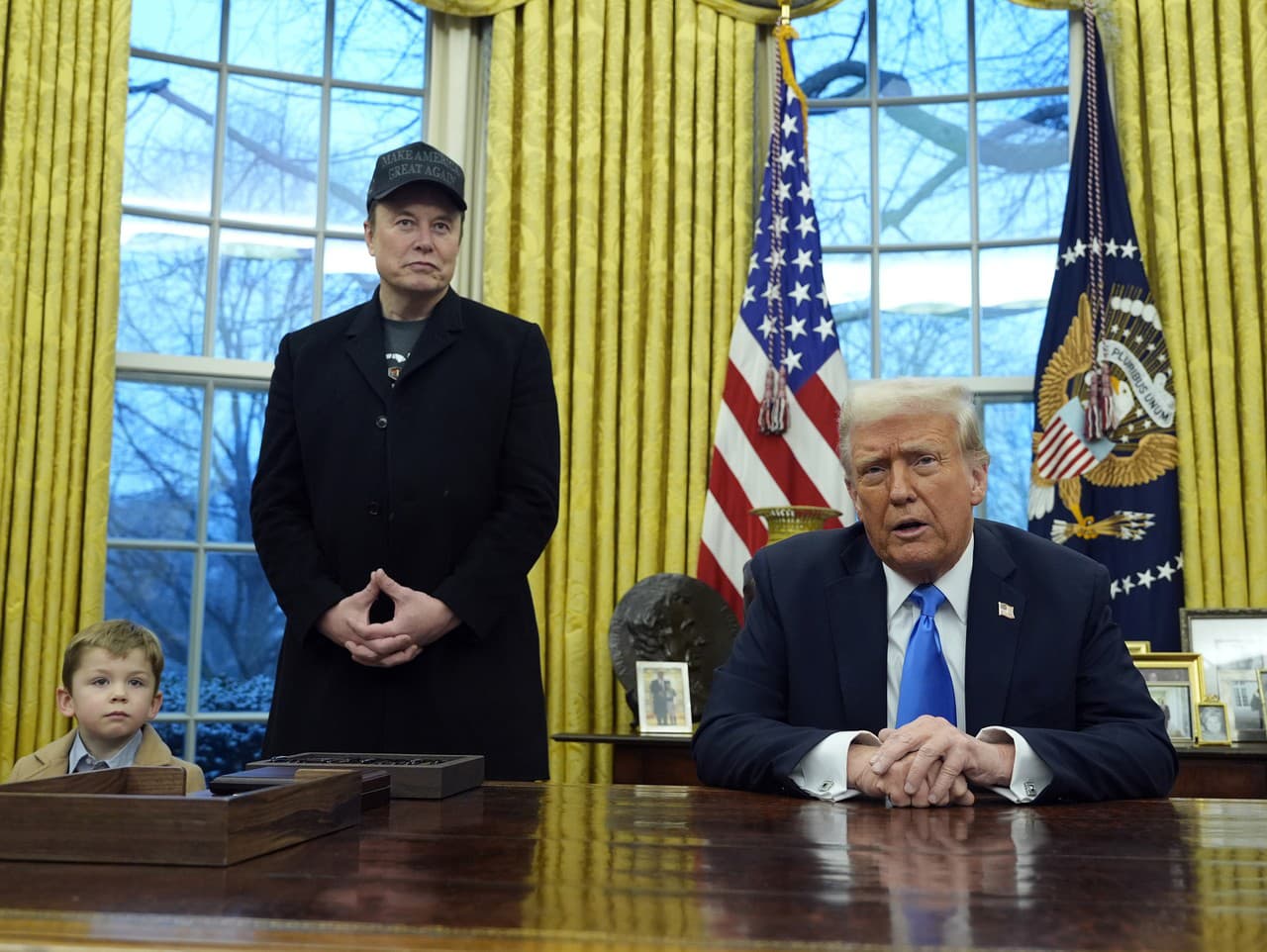 Elon Musk so synom a prezident USA Donald Trump