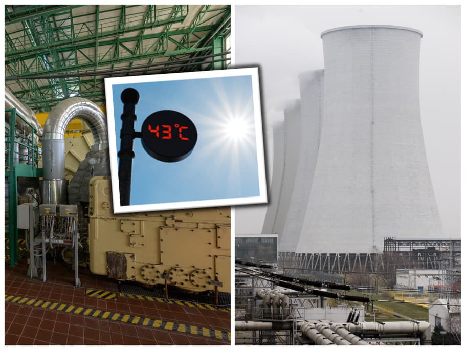 Atómové elektrárne v zahraničí ohrozili vysoké teploty.