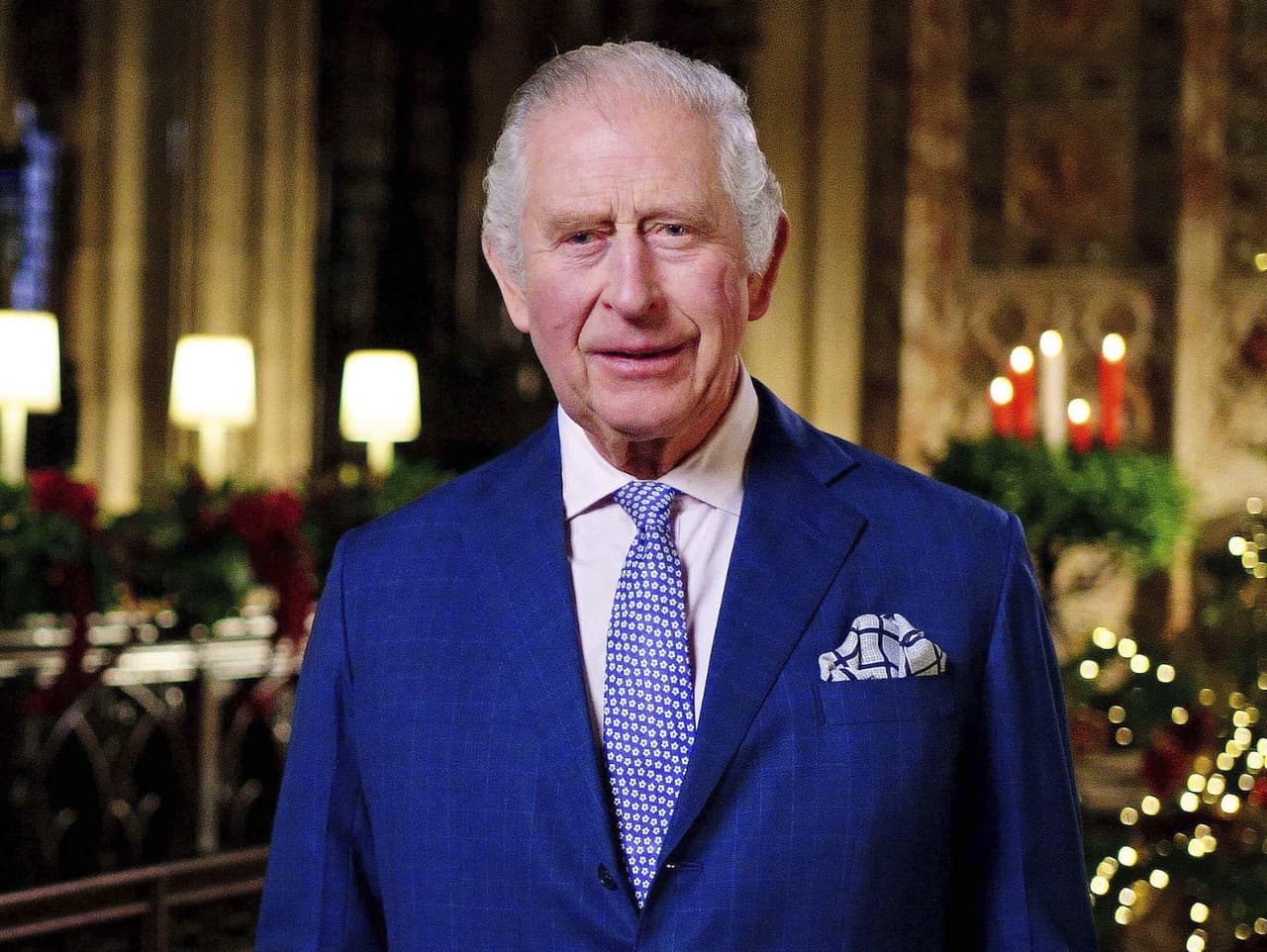 Karol III. počas príhovoru