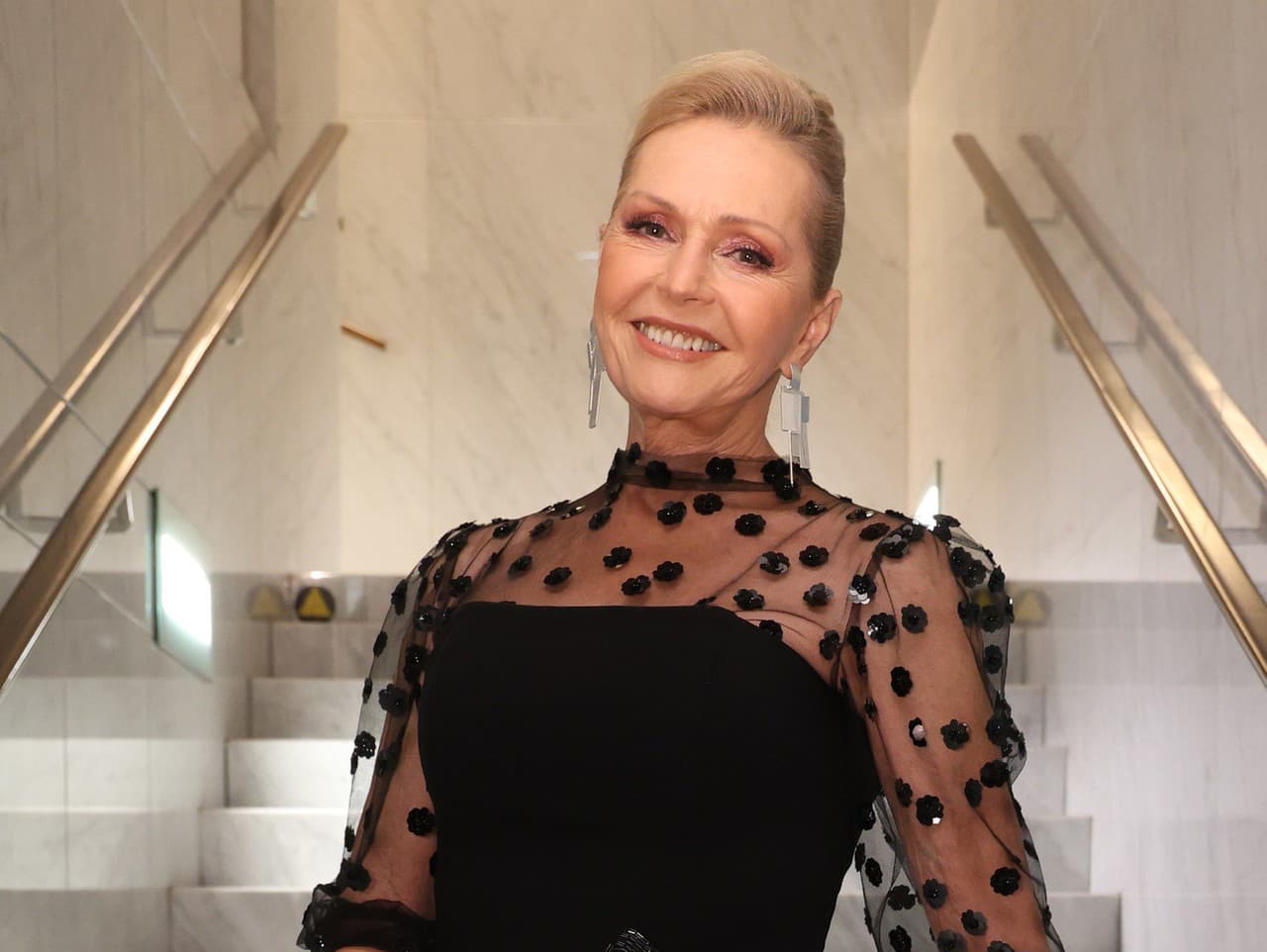 Helena Vondráčková na galavečere Krištáľové krídlo.