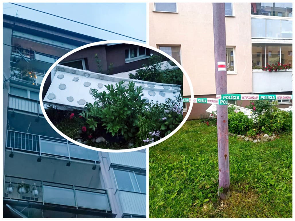 Jeden z obyvateľov ostal šokovaný, keď zbadal na zemi kusisko zatepľovacej časti z omietky.