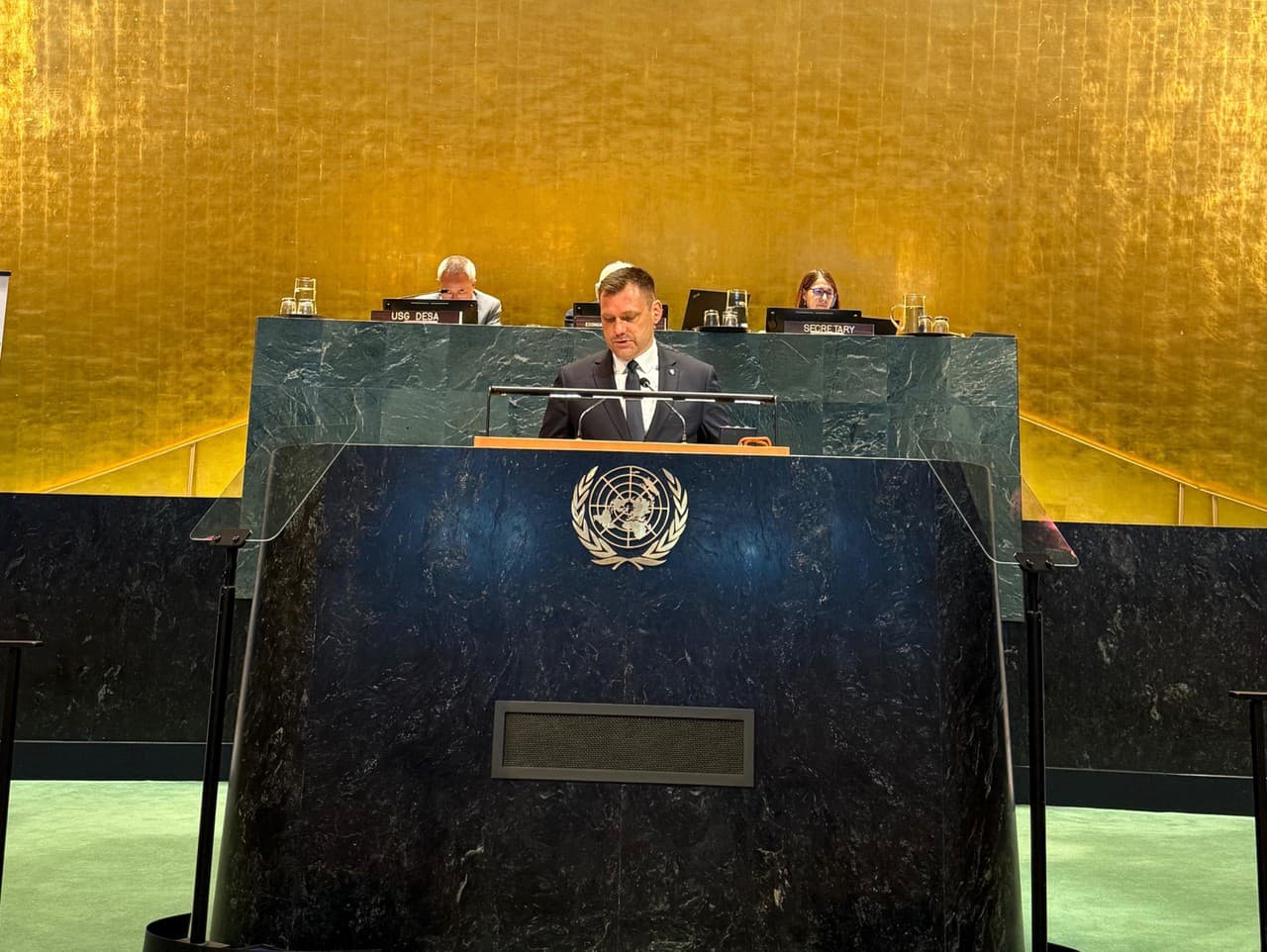 Tomáš Taraba na pôde OSN