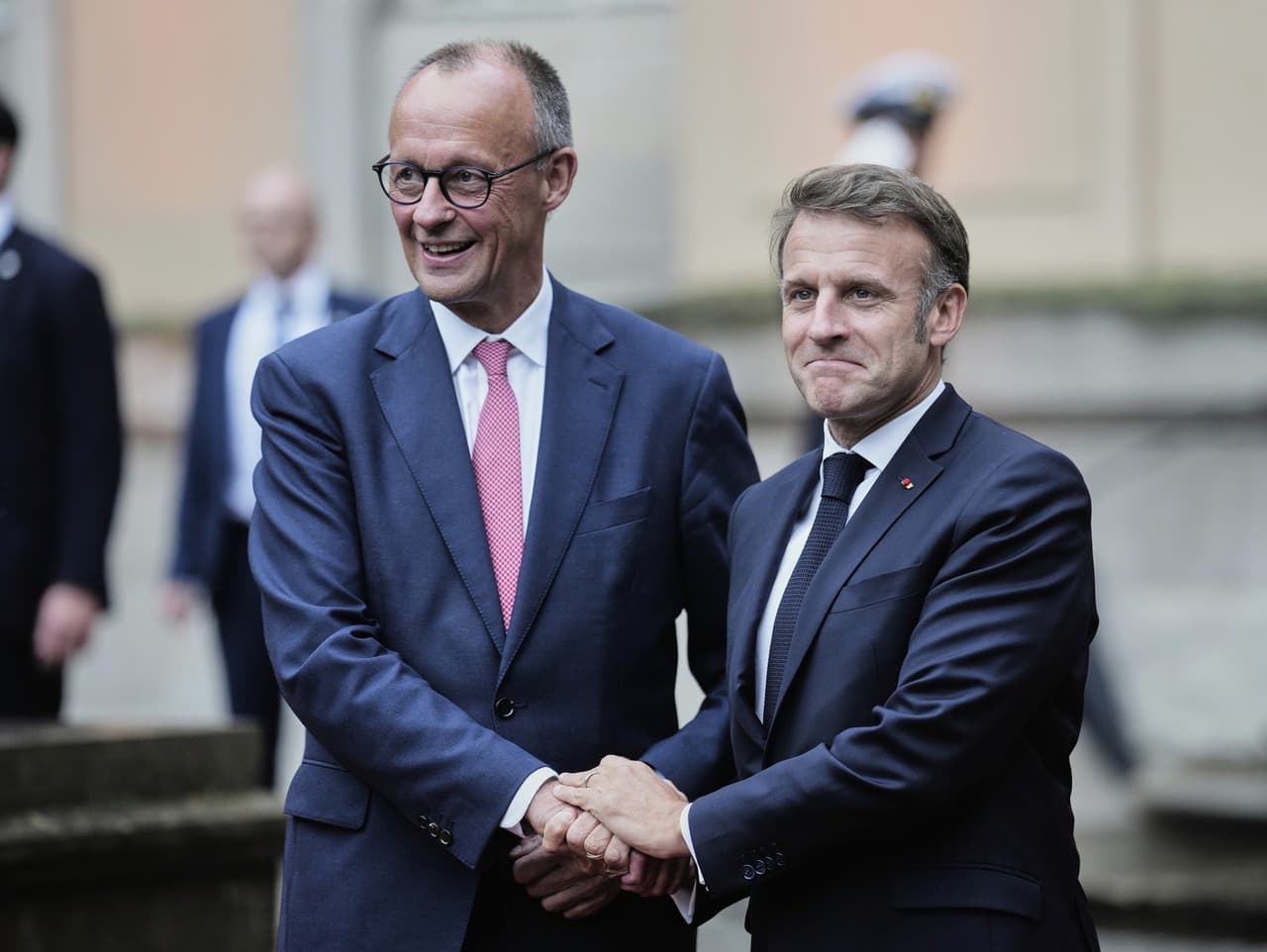 Friedrich Merz a Emmanuel Macron