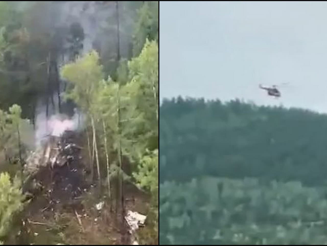 Vrtuľník našiel trosky lietadla.