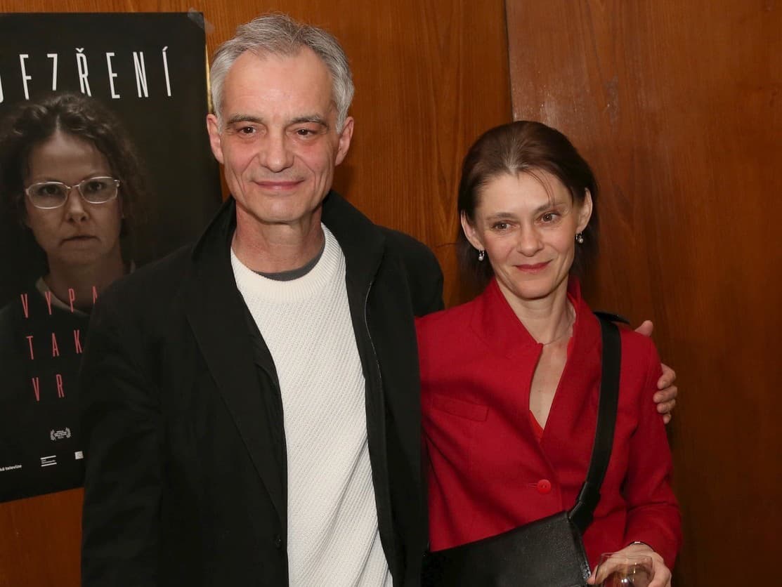 Ivan Trojan s bývalou manželkou Klárou