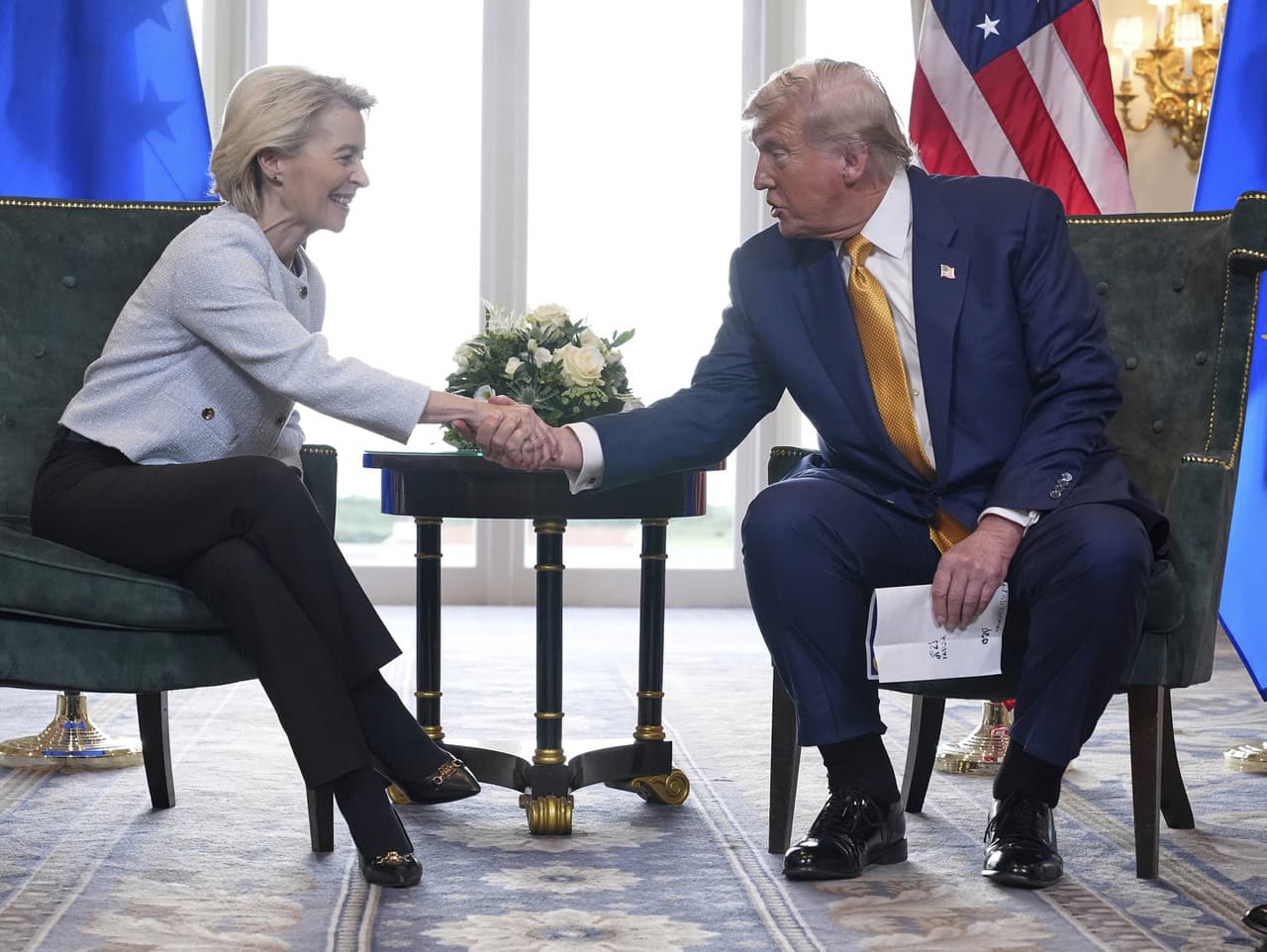 Ursula von der Leyenová a Donald Trump