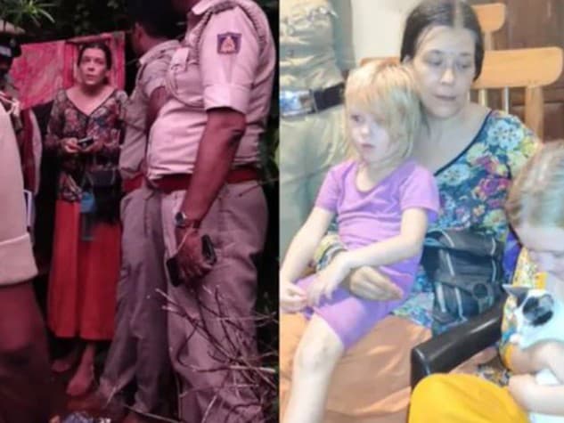 V indickom štáte Karnataka objavila polícia Rusku a jej dve dcéry, ktoré žili v jaskyni