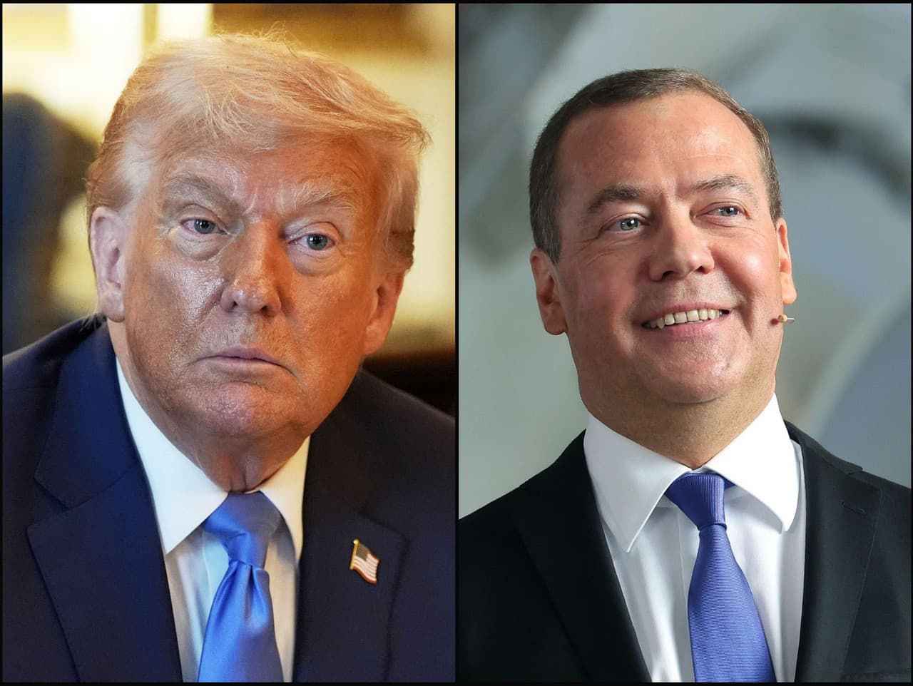 Donald Trump a Dmitrij Medvedev