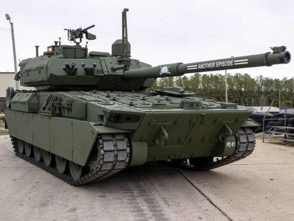 Tank M10 Booker od spoločnosti General Dynamics Land Systems, ktorý si dala vyrobiť armáda USA. V súčasnej dobe je nepoužiteľný