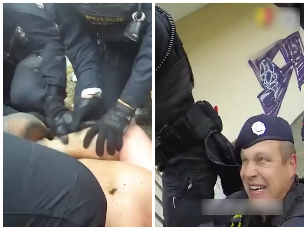 Muža policajti dostihli na plote.