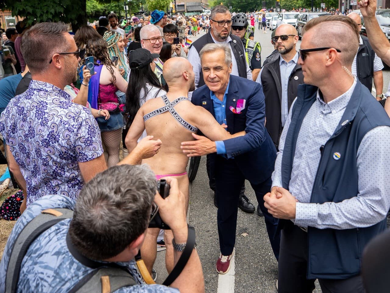 Kanadský premiér na pochode Pride.
