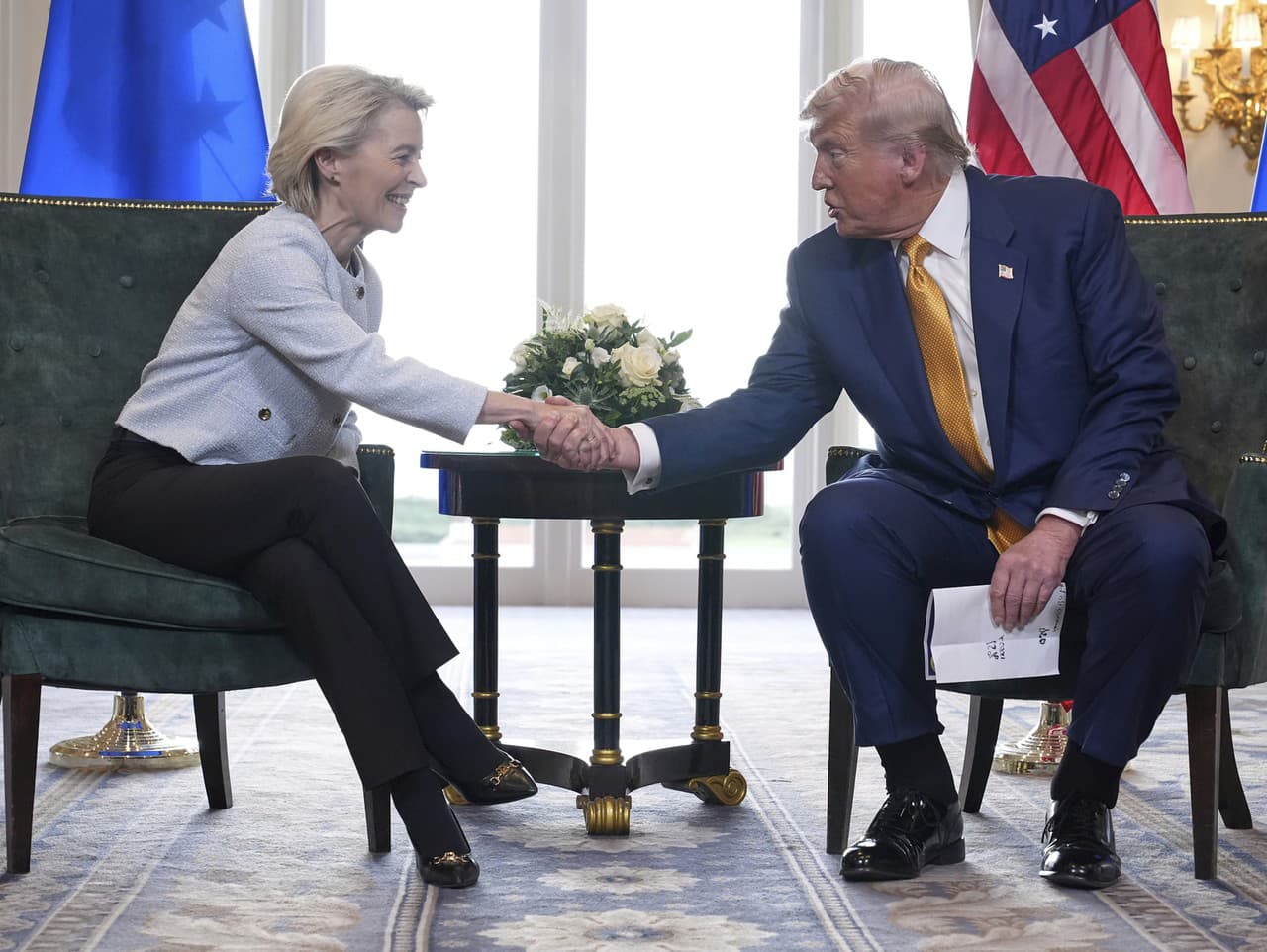 Ursula von der Leyenová a Donald Trump