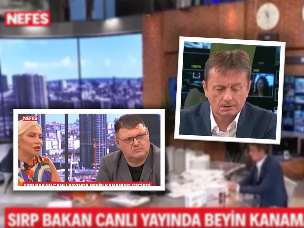 Minister Glišić počas vysielania úplne stuhol.