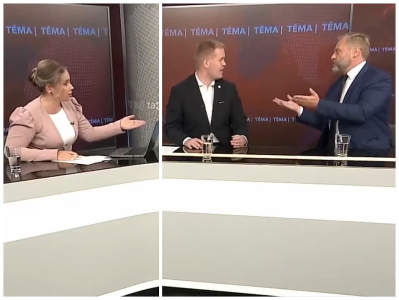 V televízii sa strhla hádka, ktorú musela moderátorka riešiť stíšením mikrofónov.