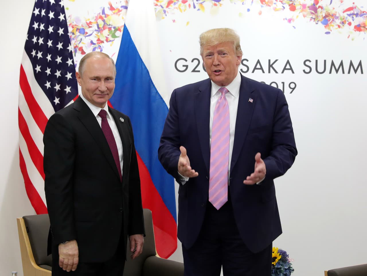 Vladimir Putin a Donald Trump