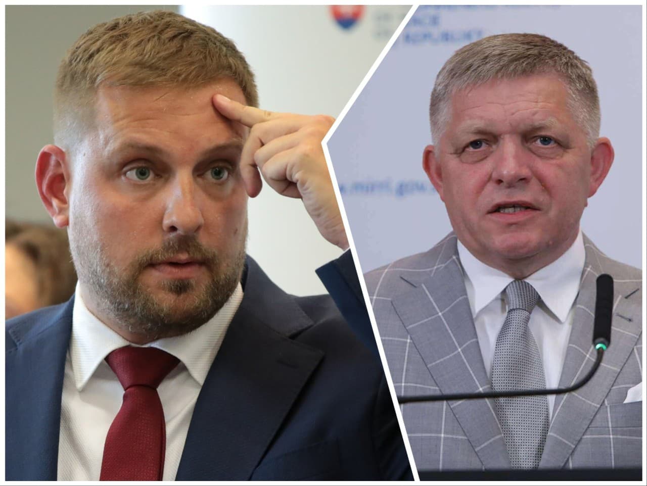 Kamil Šaško a Robert Fico