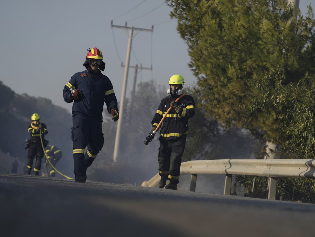Lesný požiar v Grécku