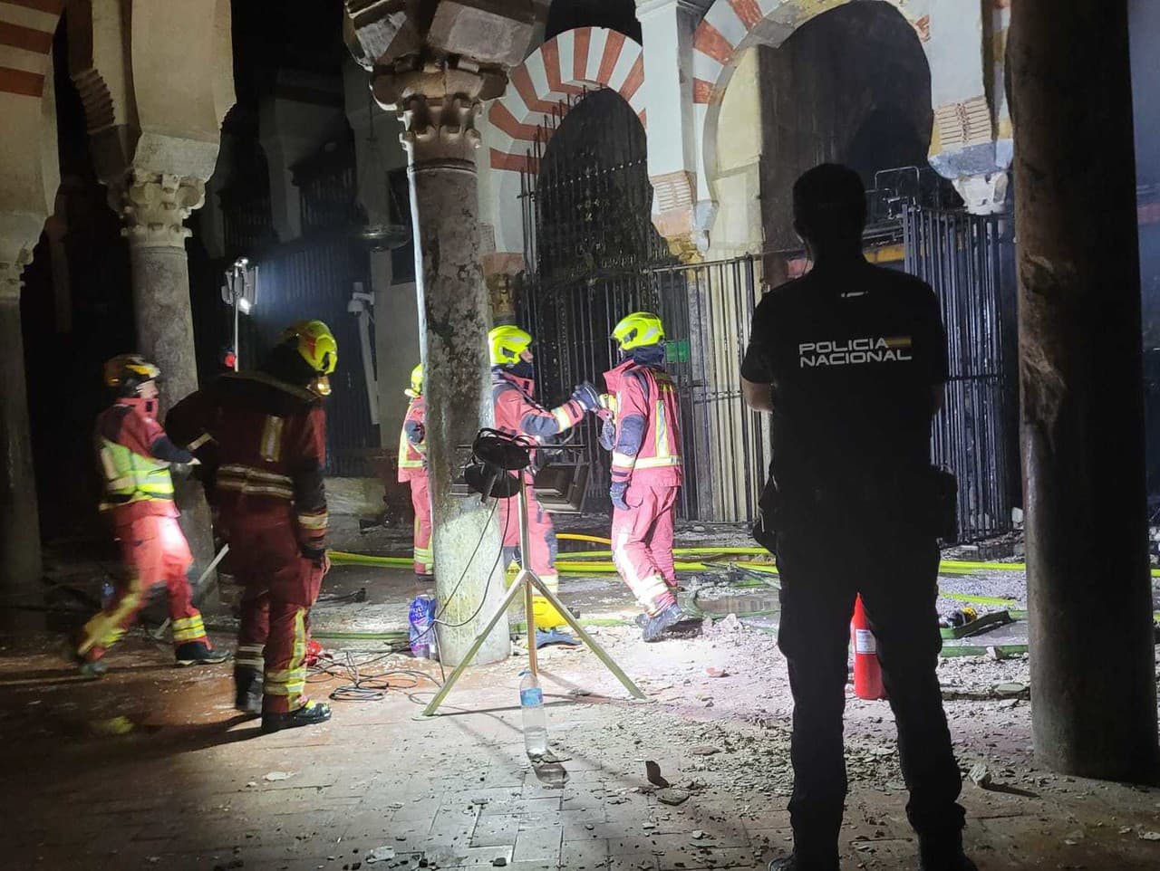 Požiar historickej mešity v španielskom meste Córdoba