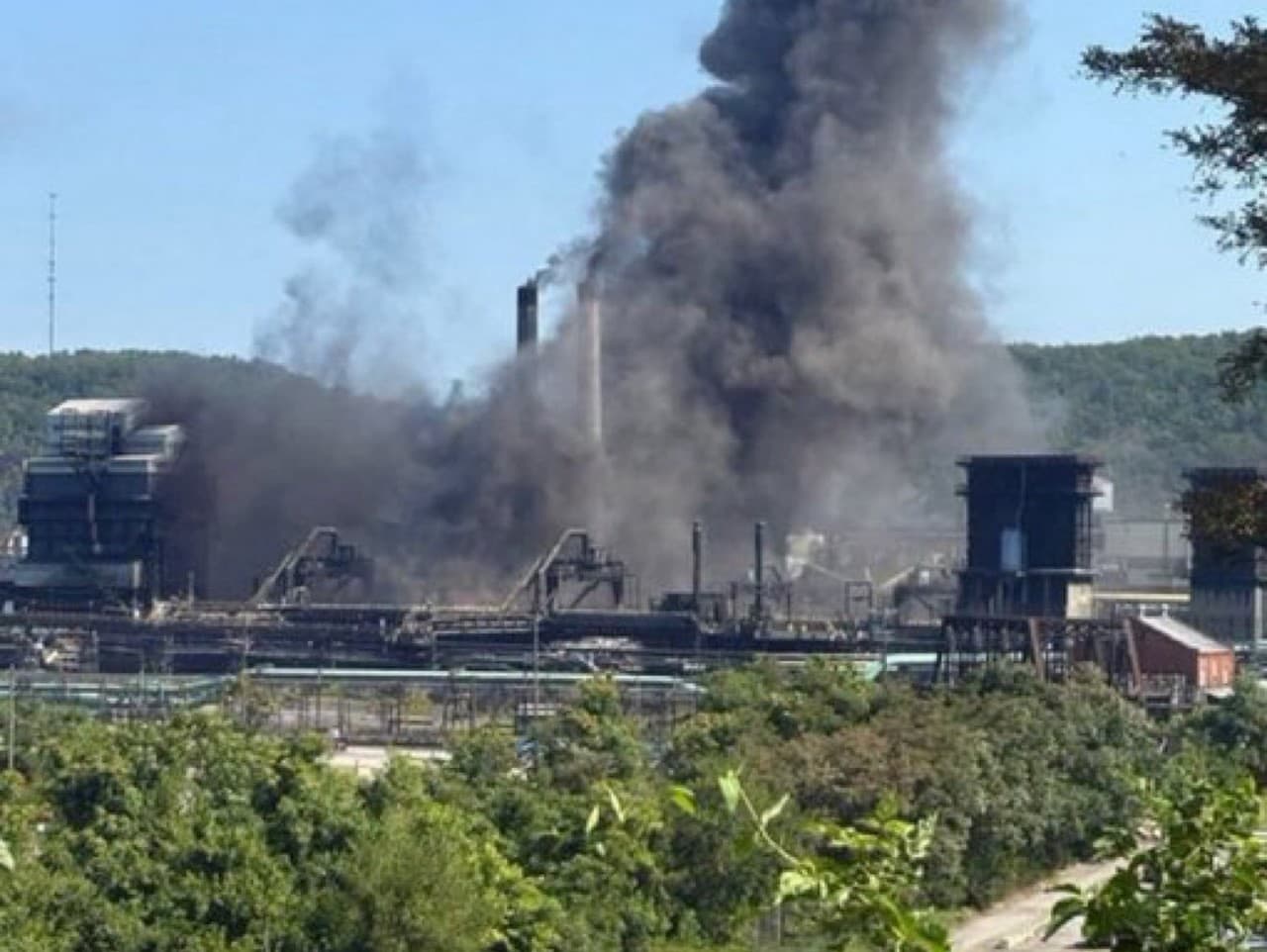 Výbuch v závode U.S. Steel v Pensylvánii